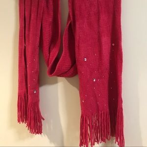 New York & Company Hot Pink Scarf